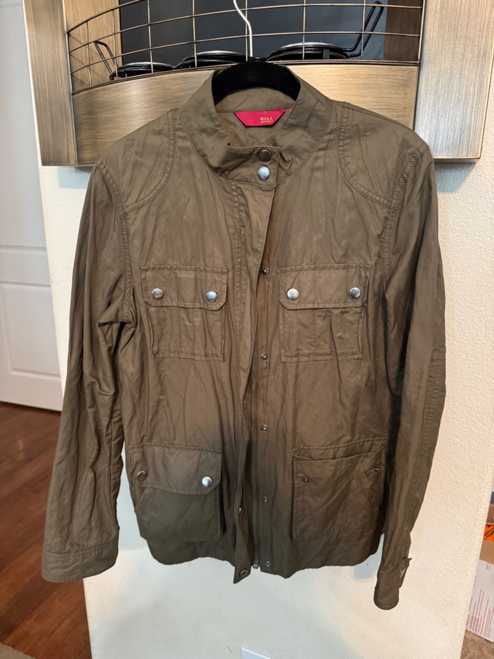 G.I.L.I. Military-Style Olive Field Jacket
